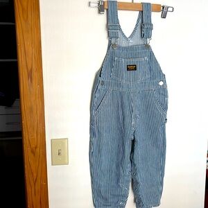 Oshkosh Bgosh train conductor style Overalls size 4T.